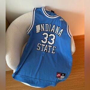Nike Indiana State Blue Larry Bird Basketball Jersey